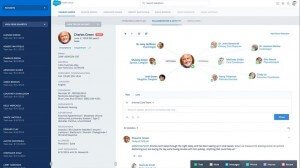 Voorbeeld van een Salesforce health cloud desktop