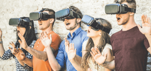 VR-bril mensen dragen er eentje
