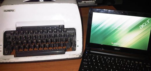 laptop versus typmachine