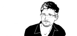 Edward Snowden tekening