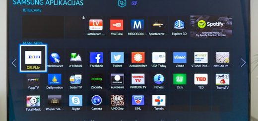 Samsung tv met icoontjes