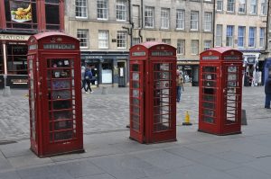 Rode Britse telefooncellen