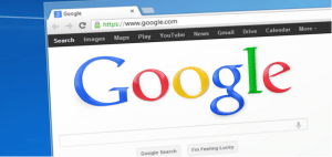 Google logo op website