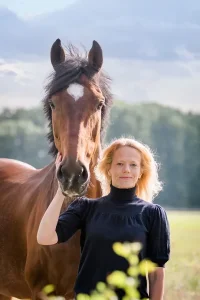 Vrouw met paard eyetracking
