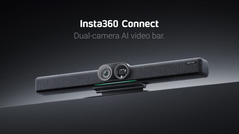 Insta360 Connect-videobar voor kleine tot middelgrote meetingrooms beschikbaar