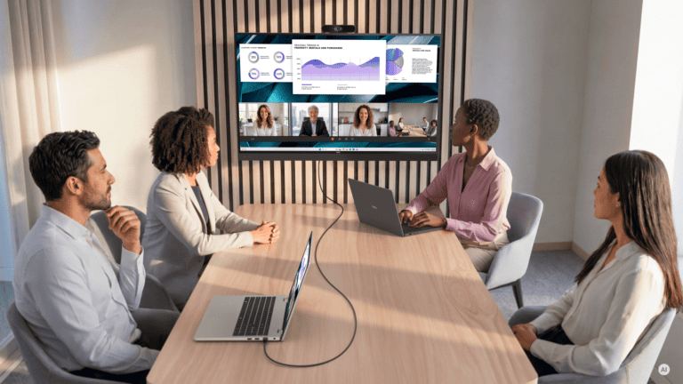 Dell P4326QEB: 43-inch alles-in-één monitor voor huddle rooms