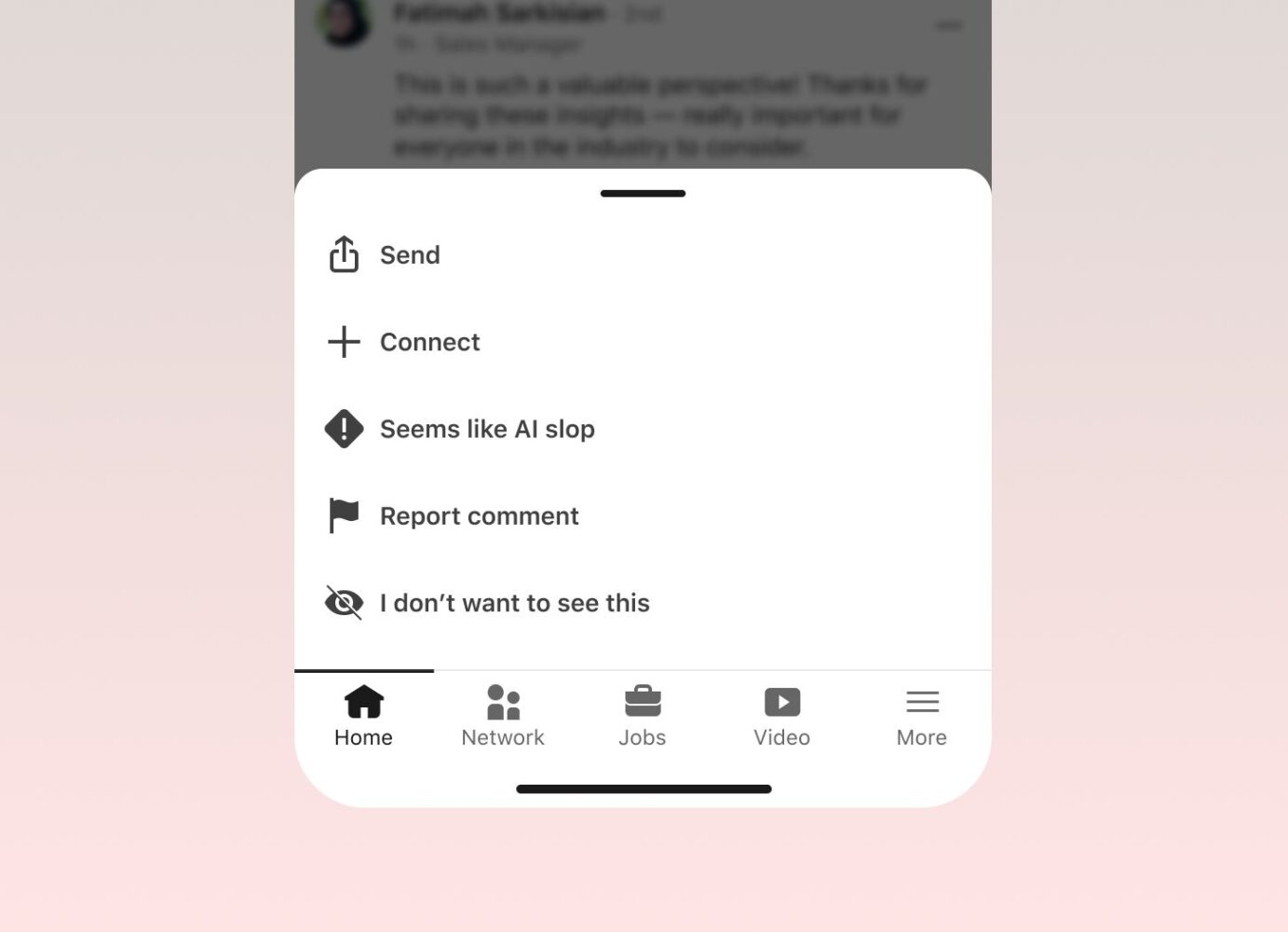 Linkedin – Seems like AI slop