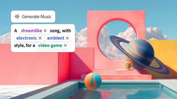 Adobe Firefly krijgt AI-audio voor muziek en spraak