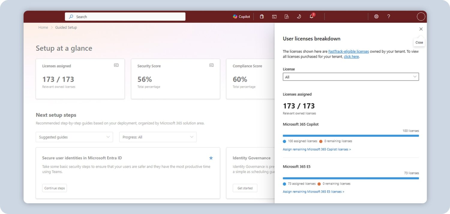 Microsoft 365 Setup experience